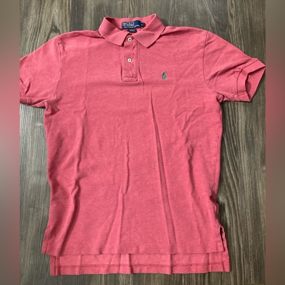 Polo‎ Ralph Lauren Men’s Small Pink/Green Polo Shirt